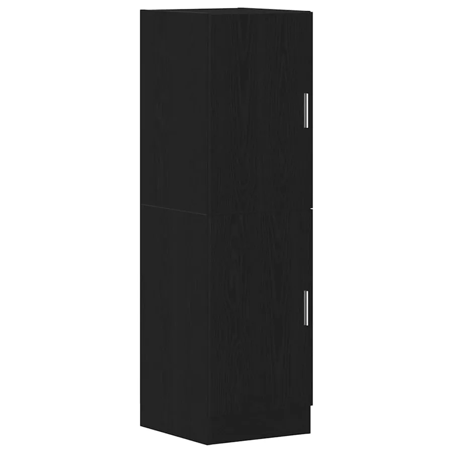 Armoire de cuisine noir 38x41,5x131,5 cm bois d'ingénierie - 2