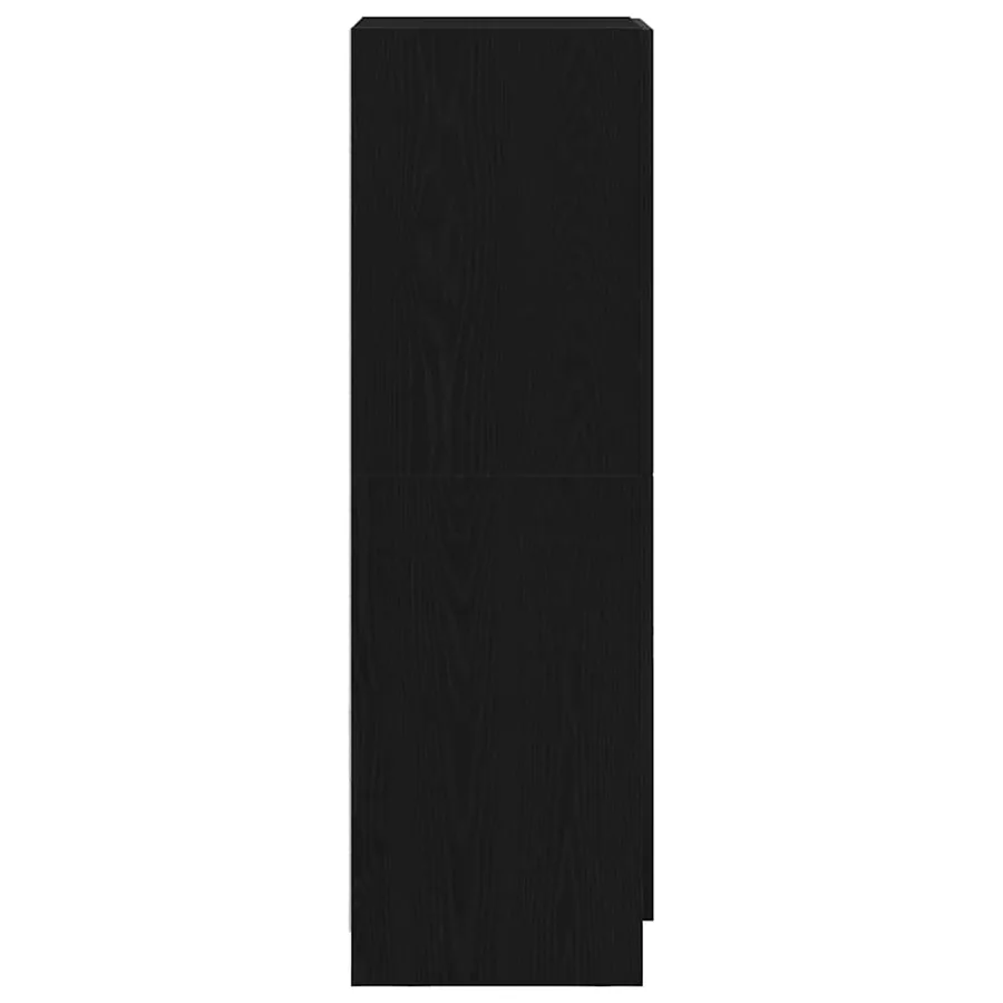 Armoire de cuisine noir 38x41,5x131,5 cm bois d'ingénierie - 6