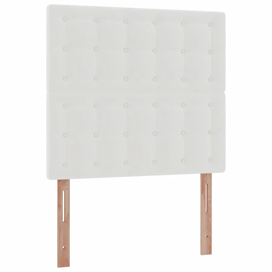 Cadre de lit ottoman avec matelas blanc 90x190 cm similicuir - 10