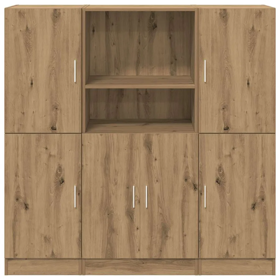 Ensemble d'armoires de cuisine 3 pcs chêne artisanal - 5