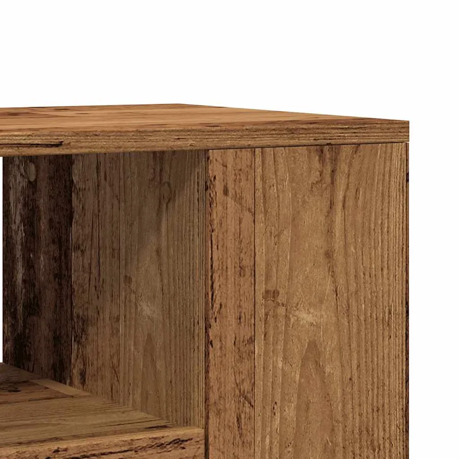Meuble TV avec roulettes vieux bois bois d'ingénierie - 8
