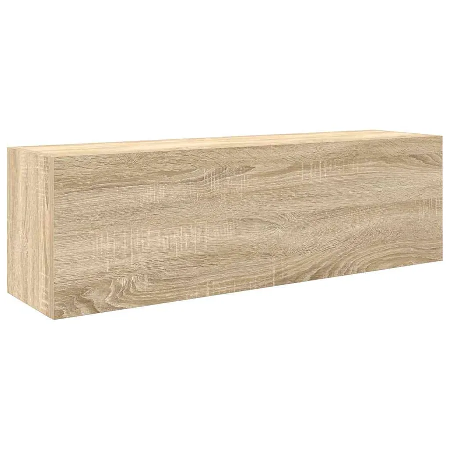 Armoire murale de bain chêne sonoma 100x25x30cm bois ingénierie - 2