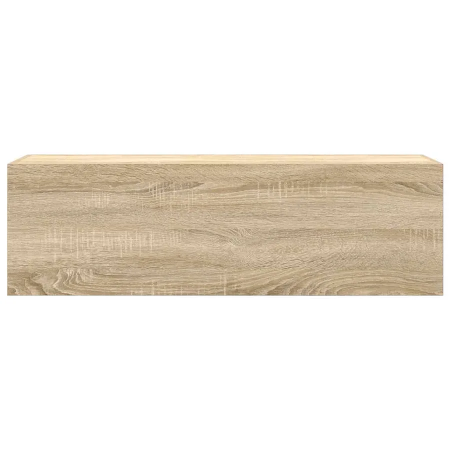 Armoire murale de bain chêne sonoma 100x25x30cm bois ingénierie - 5