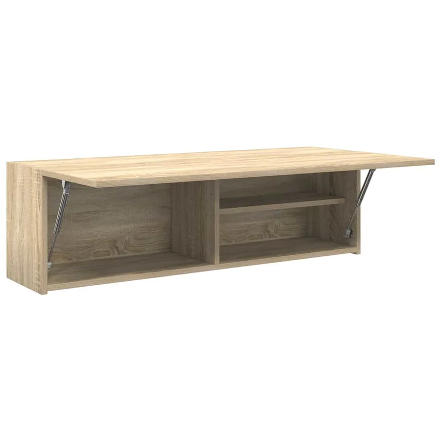 Armoire murale de bain chêne sonoma 100x25x30cm bois ingénierie - 6