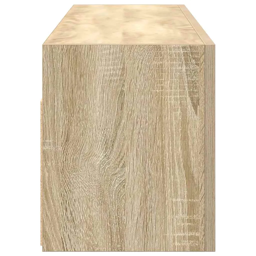 Armoire murale de bain chêne sonoma 100x25x30cm bois ingénierie - 7