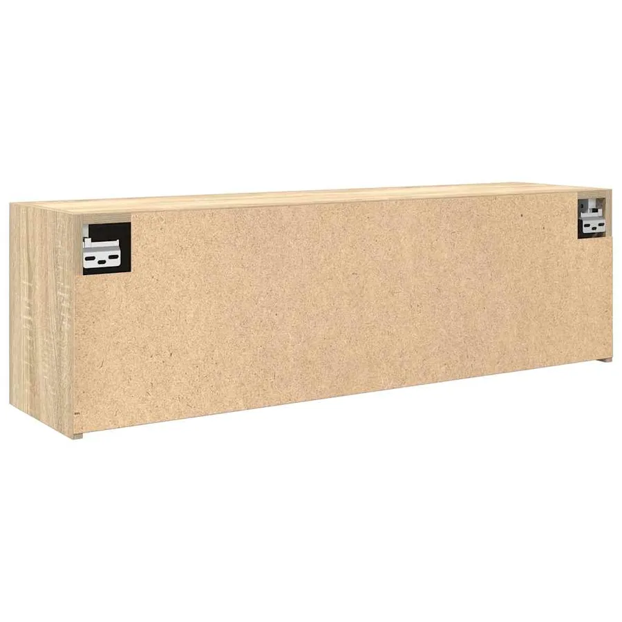 Armoire murale de bain chêne sonoma 100x25x30cm bois ingénierie - 8