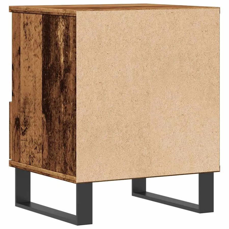 Tables de chevet 2 pcs vieux bois 40x35x50 cm bois d’ingénierie - 6