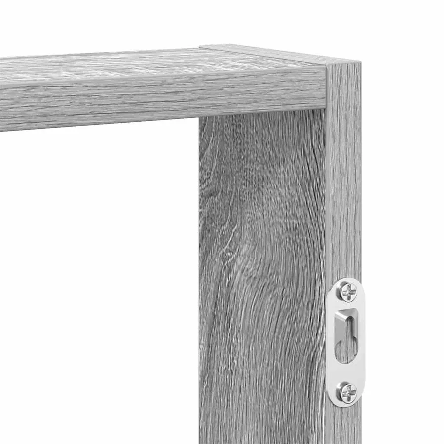 Étagère murale sonoma gris 43x9x60 cm bois ingénierie - 7