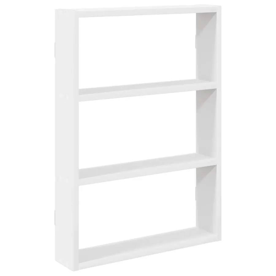Étagère murale blanc 43x9x60 cm bois d'ingénierie - 2