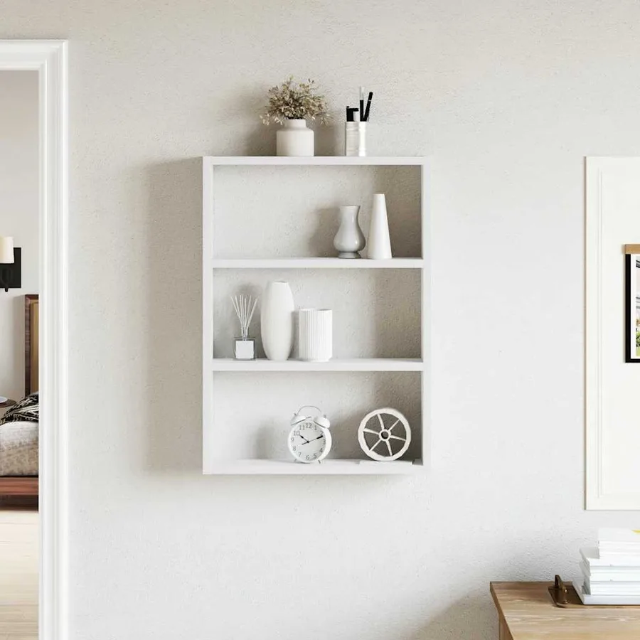 Étagère murale blanc 43x9x60 cm bois d'ingénierie - 3