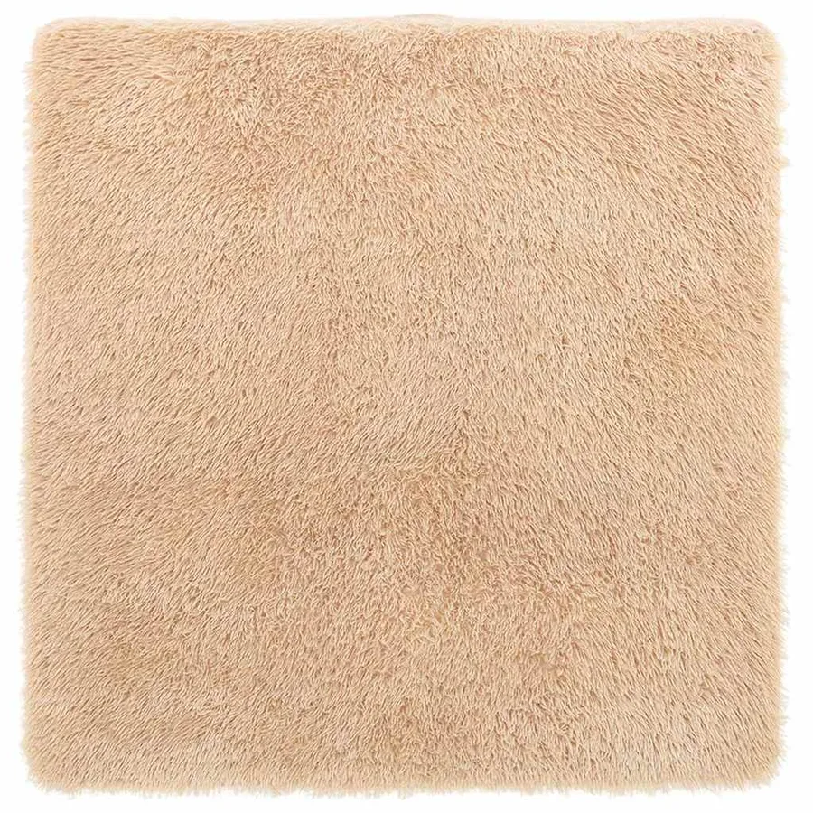 Tapis shaggy à poils longs NAVARRA beige 240x240 cm polyester - 2
