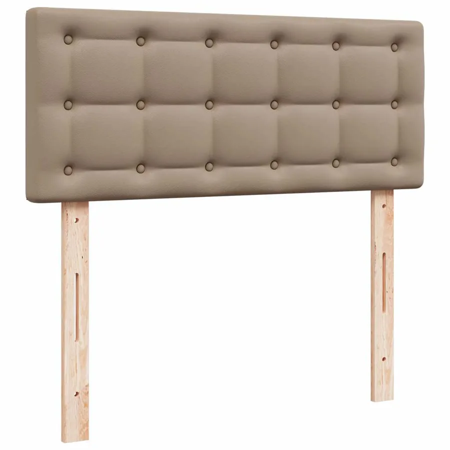 Lit ottoman avec matelas & LED cappuccino 120x190cm similicuir - 13