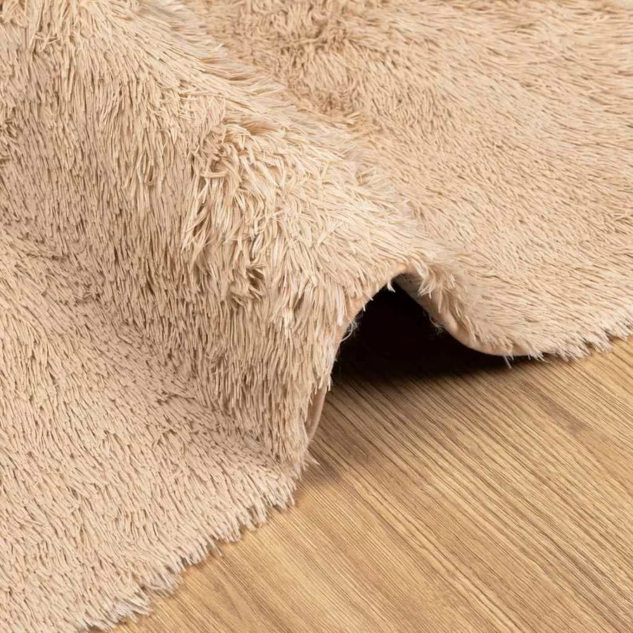 Tapis Shaggy à poils longs NAVARRA beige 200x290 cm polyester - 5