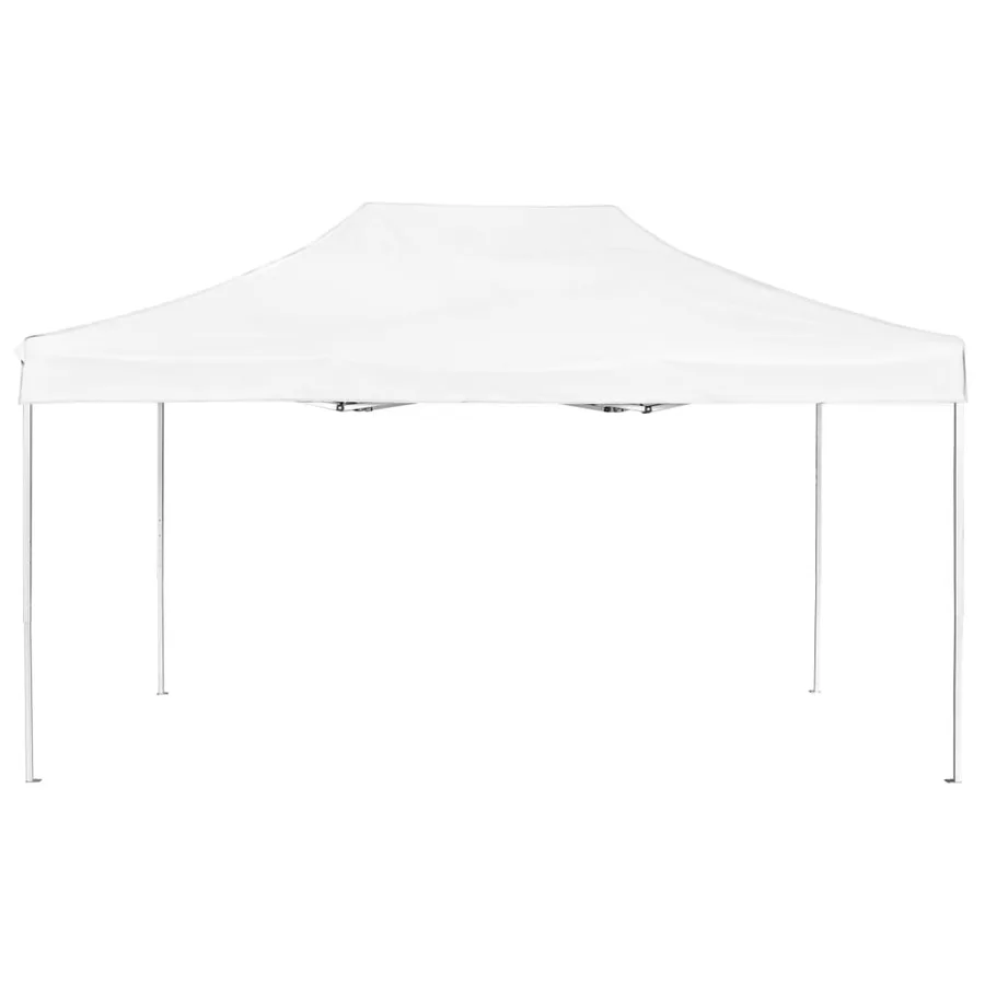 Tente de réception pliable Aluminium 4,5x3 m Blanc - 3