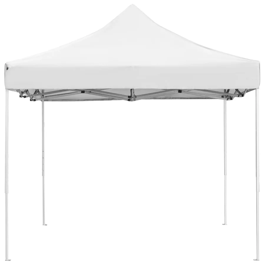 Tente de réception pliable Aluminium 4,5x3 m Blanc - 4