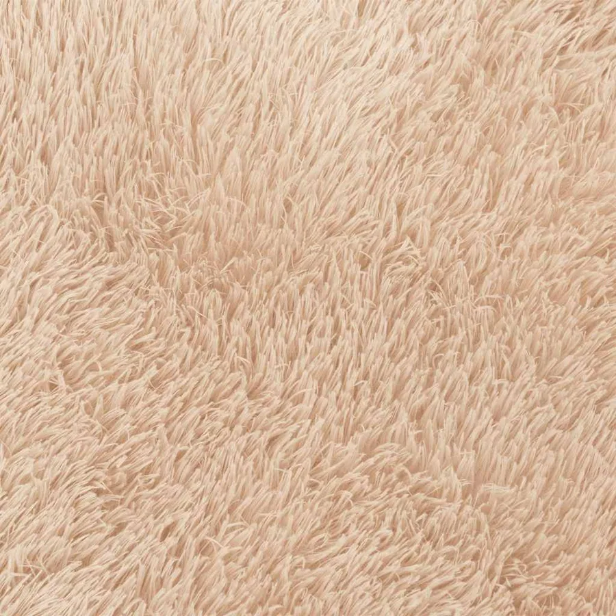 Tapis Shaggy à poils longs NAVARRA beige 60x100 cm polyester - 9