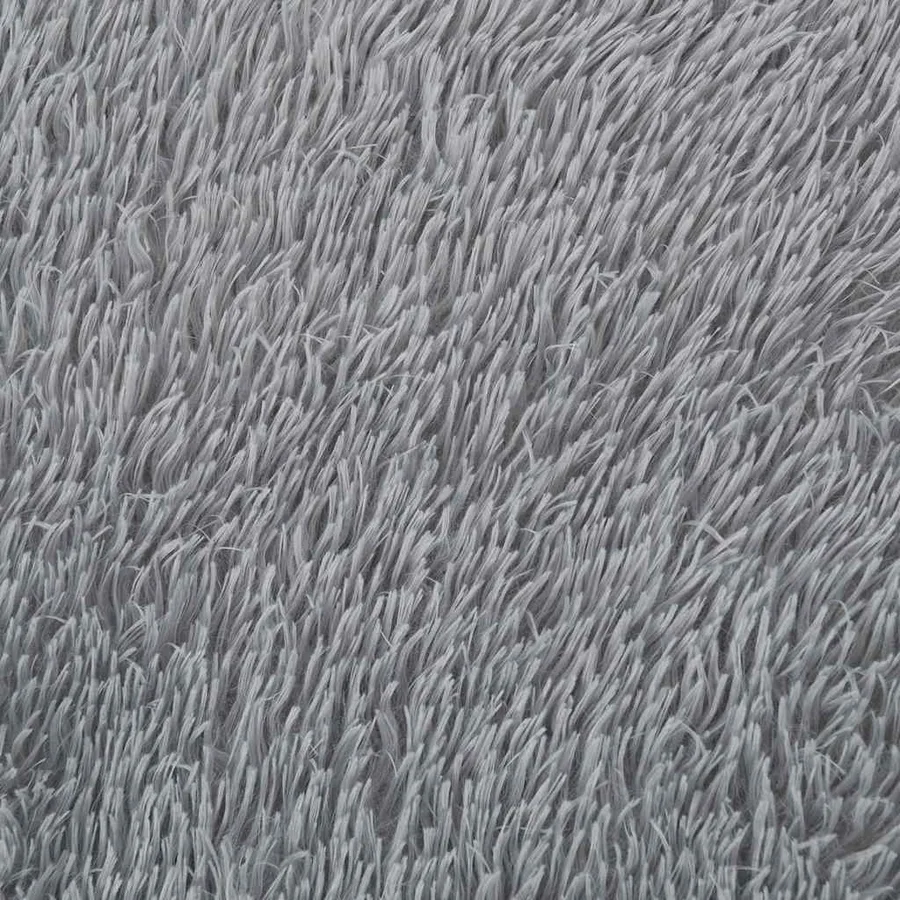 Tapis shaggy à poils longs NAVARRA gris clair 80x150 cm - 9