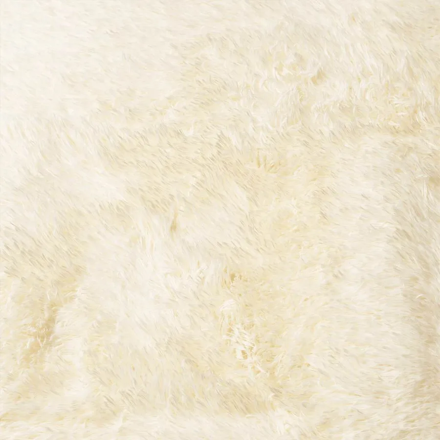 Tapis Shaggy à poils longs NAVARRA crème 60x100 cm polyester - 9