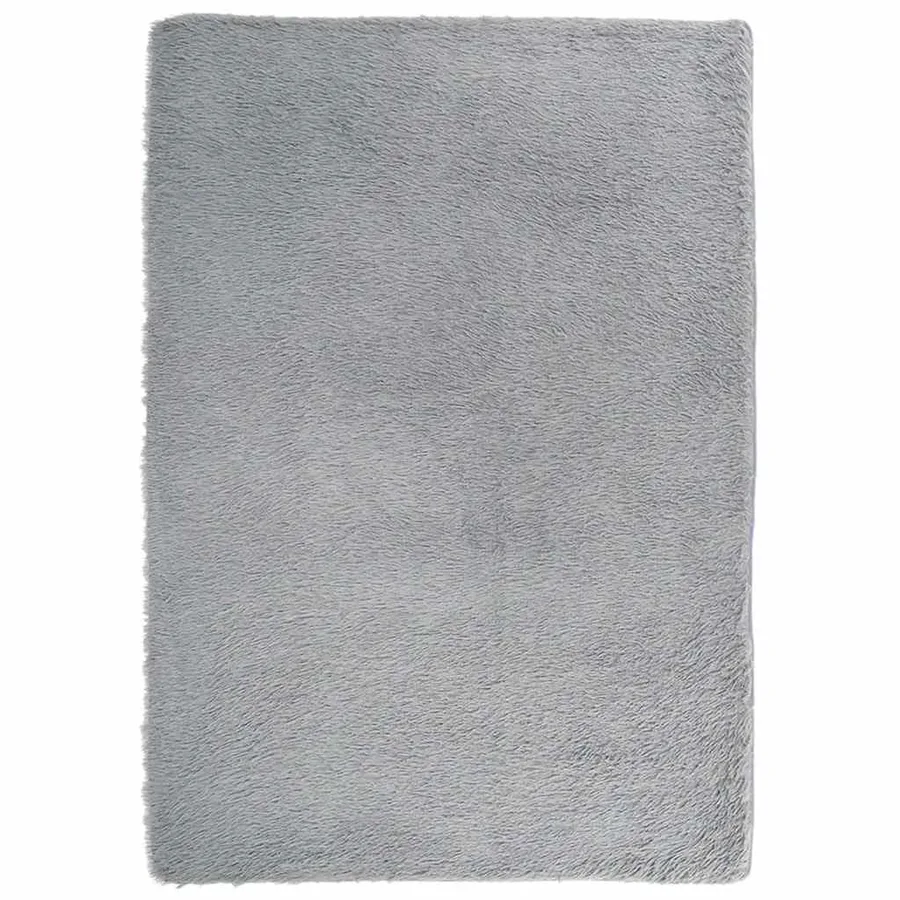 Tapis shaggy à poils longs NAVARRA gris clair 240x340 cm - 2