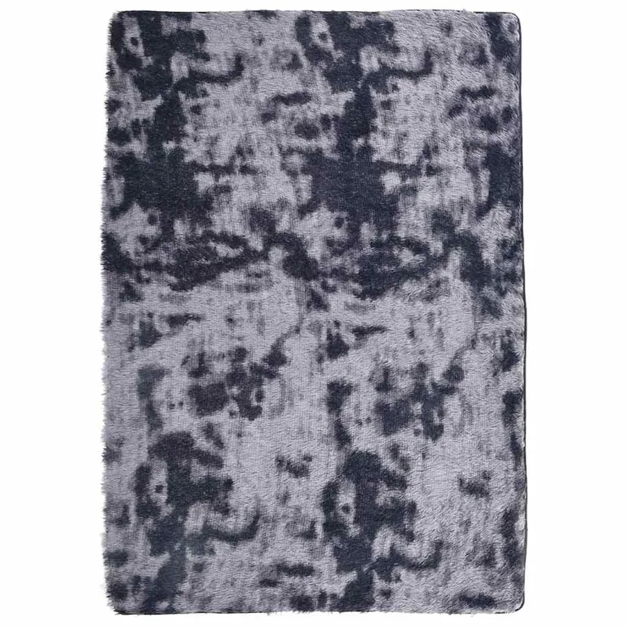 Tapis Shaggy à poils longs NAVARRA gris foncé 120x170 cm - 2