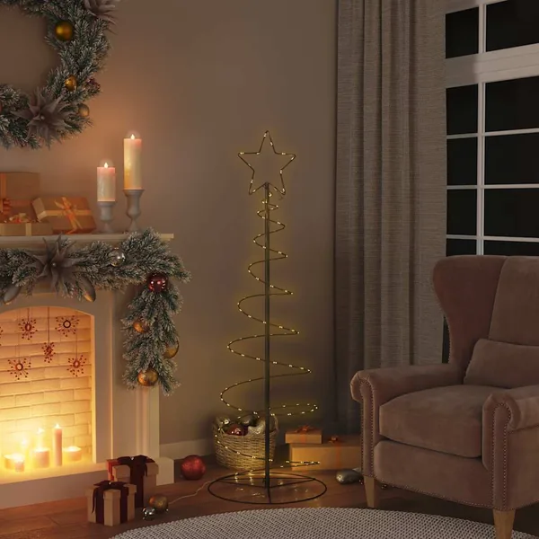 Sapin de Noël à LED 100 LED blanc chaud 150 cm