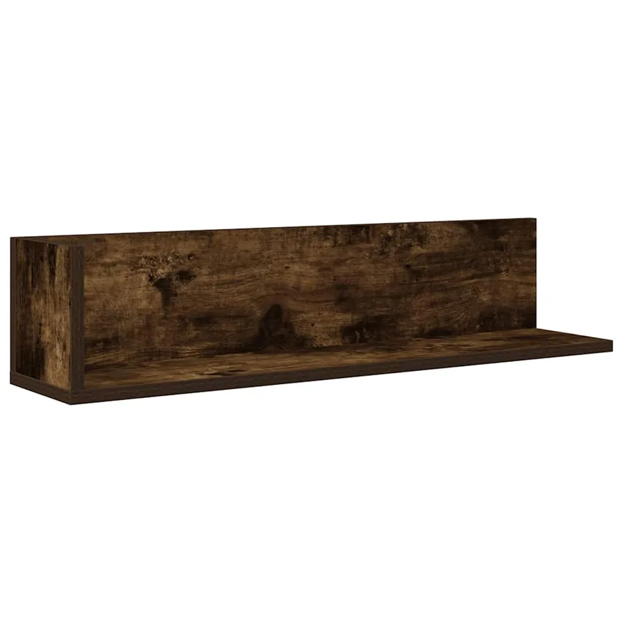 Étagères murales 2 pcs chêne fumé 75x16,5x16,5 cm - 5