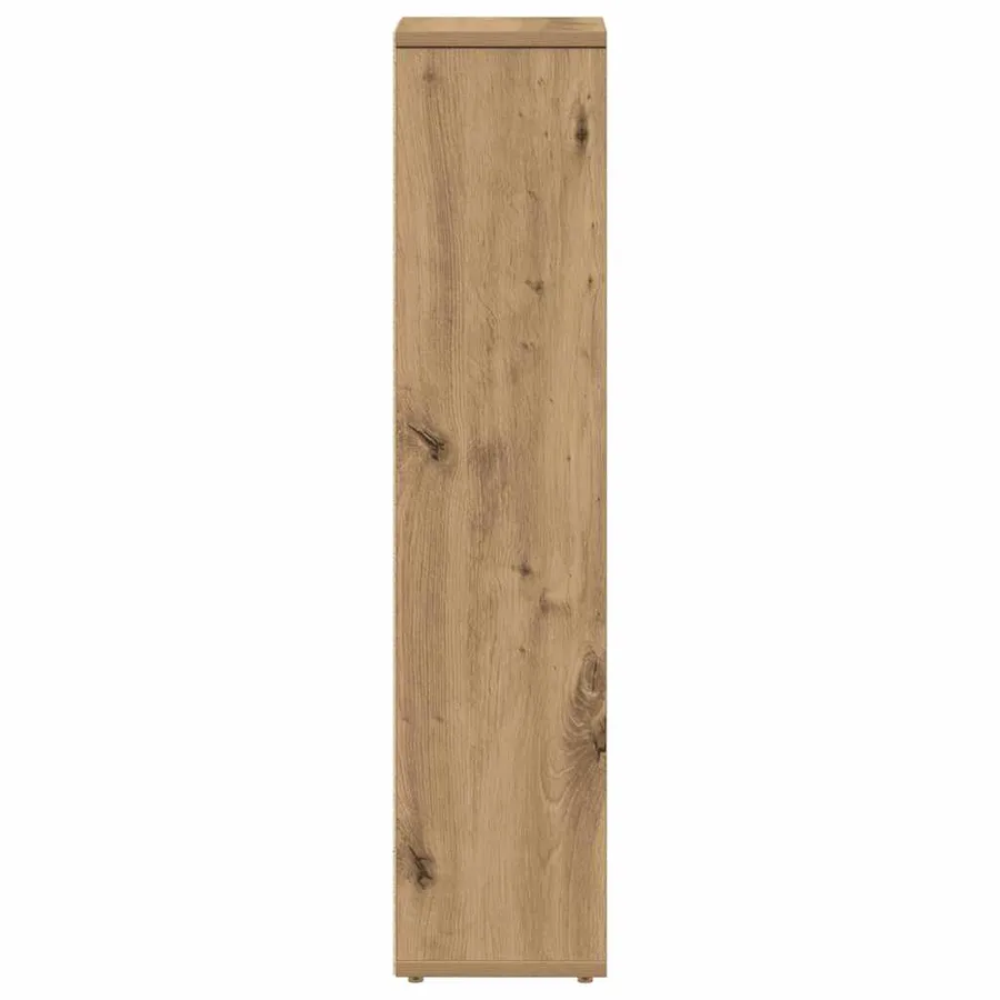 Meuble de salle de bain avec porte-rouleau en chêne artisanal 20,5 x 20 x 90 cm - 5