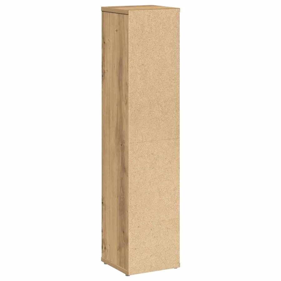 Meuble de salle de bain avec porte-rouleau en chêne artisanal 20,5 x 20 x 90 cm - 6