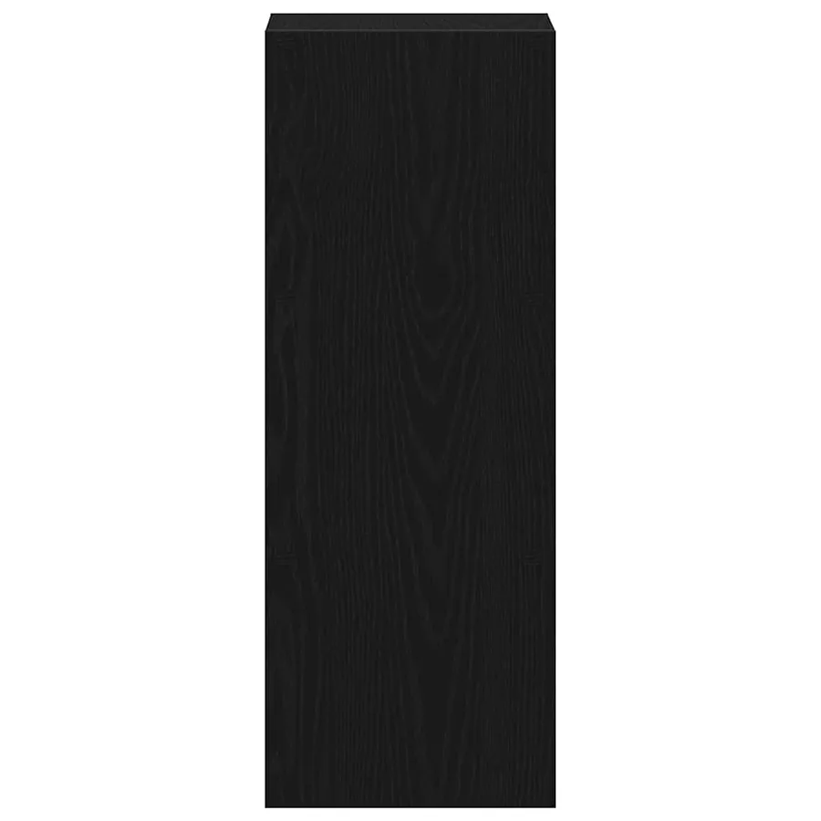 Bibliothèque empilable chêne noir 30x30x80 cm bois d'ingénierie - 5