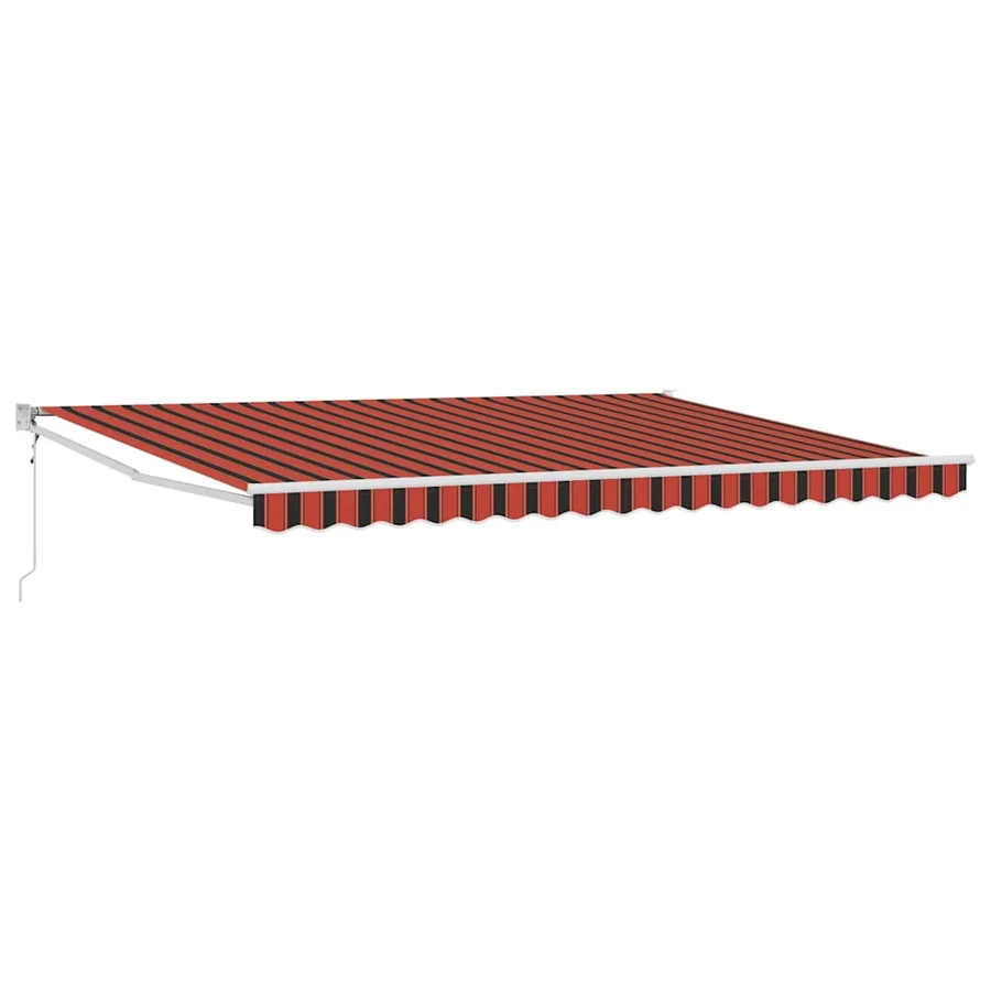 Auvent rétractable Orange et marron 450 x 300 x 165 cm - 2