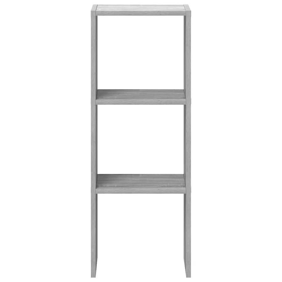 Bibliothèque empilable sonoma gris 30x30x80 cm bois ingénierie - 4