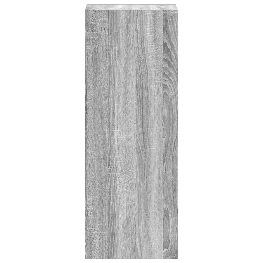 Bibliothèque empilable sonoma gris 30x30x80 cm bois ingénierie - 5