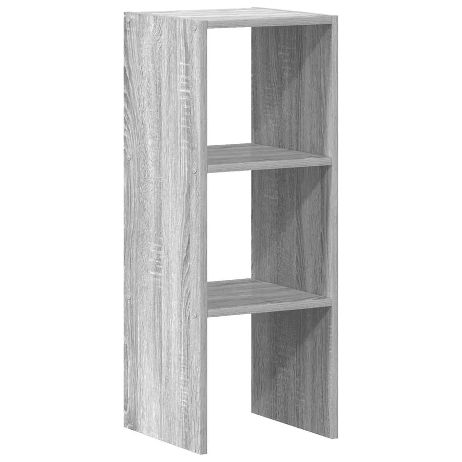 Bibliothèque empilable sonoma gris 30x30x80 cm bois ingénierie - 6