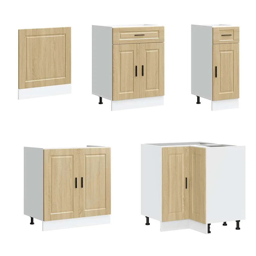 Ensemble d'armoires de cuisine 11 pcs Porto bois d'ingénierie - 4