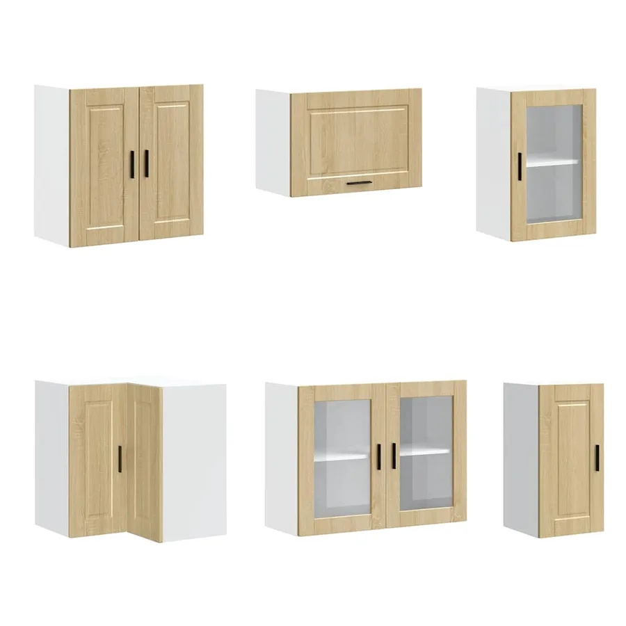 Ensemble d'armoires de cuisine 11 pcs Porto bois d'ingénierie - 5