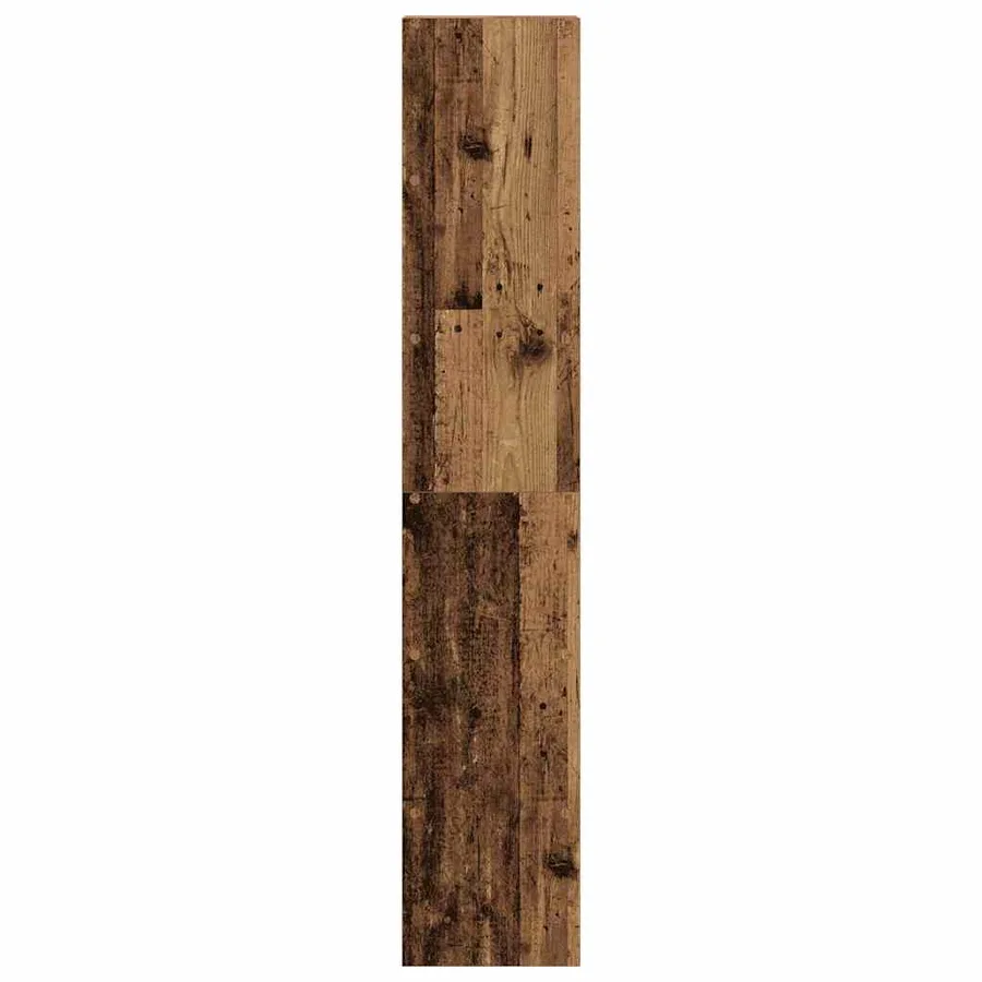Bibliothèques 2 pcs empilable vieux bois bois d'ingénierie - 5