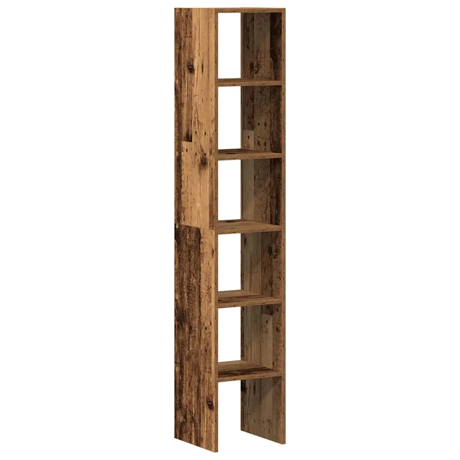 Bibliothèques 2 pcs empilable vieux bois bois d'ingénierie - 6