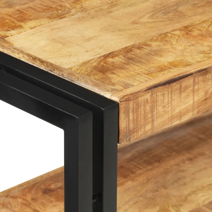 Table console 90x30x75 cm Bois de manguier brut - 4