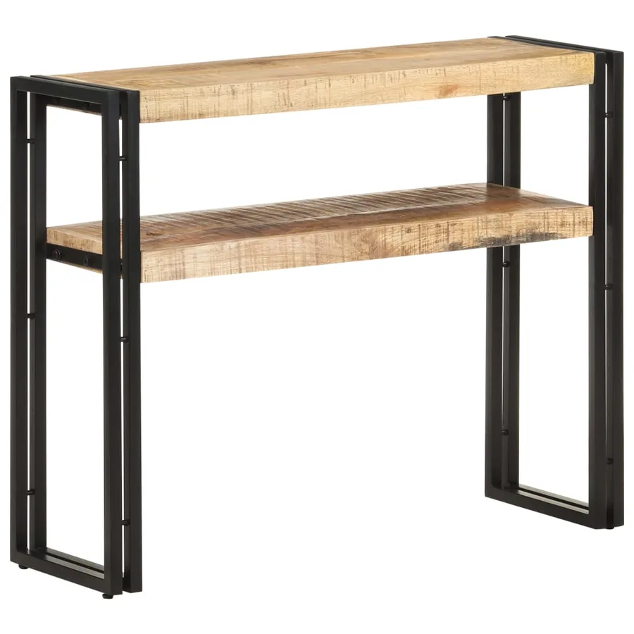 Table console 90x30x75 cm Bois de manguier brut - 7