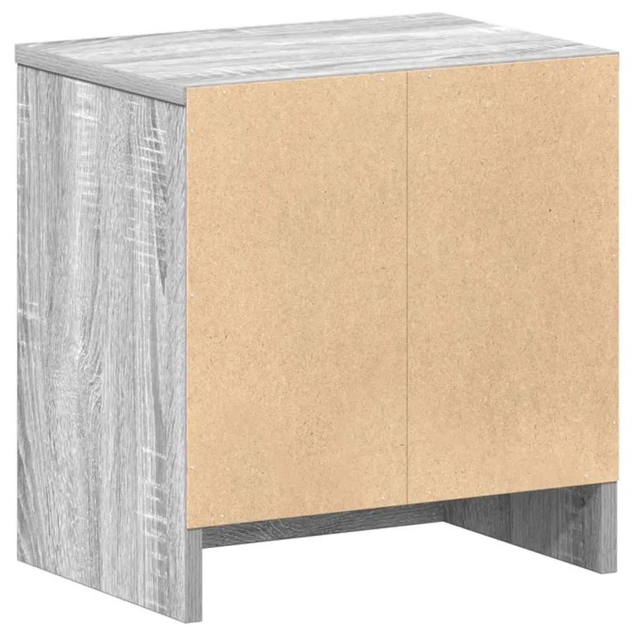 Tables de chevet 2 pcs avec tiroir Gris Sonoma 39x28x41 cm - 8