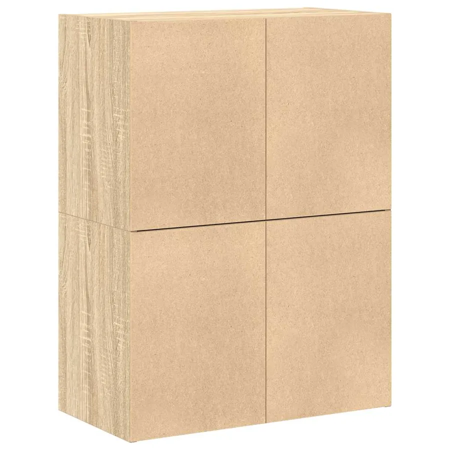 Armoires avec 2 tiroirs 2 pcs chêne sonoma bois d'ingénierie - 7