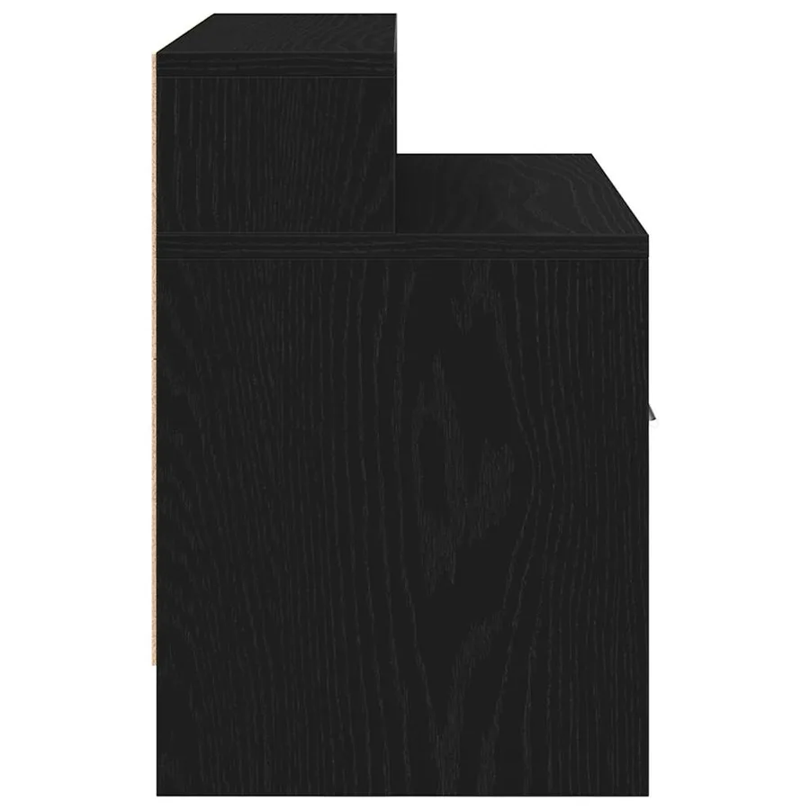 Tables de chevet avec tiroir 2 pcs chêne noir 51x31x47 cm - 7