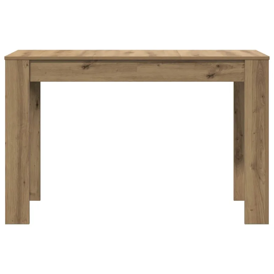 Table à manger chêne artisanal 120x60x76 cm bois d'ingénierie - 5