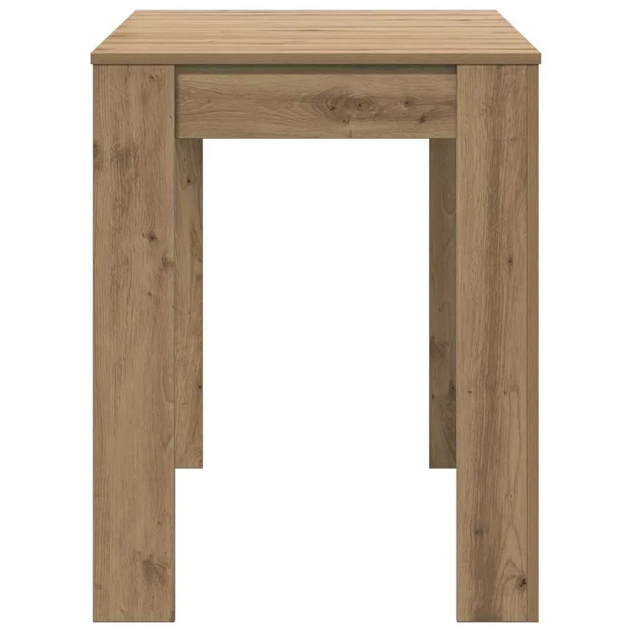 Table à manger chêne artisanal 120x60x76 cm bois d'ingénierie - 6