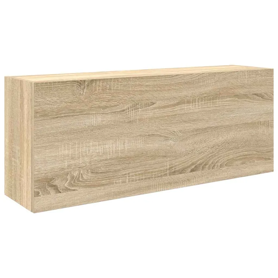 Armoire murale de bain chêne sonoma 100x25x40cm bois ingénierie - 2