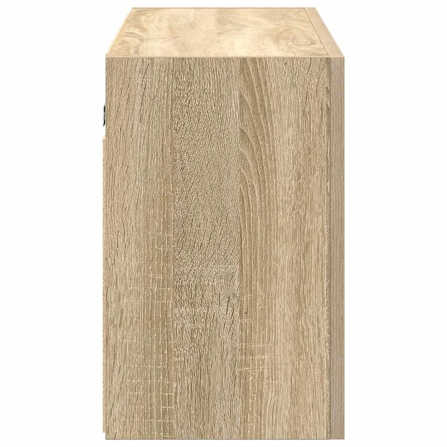 Armoire murale de bain chêne sonoma 100x25x40cm bois ingénierie - 7