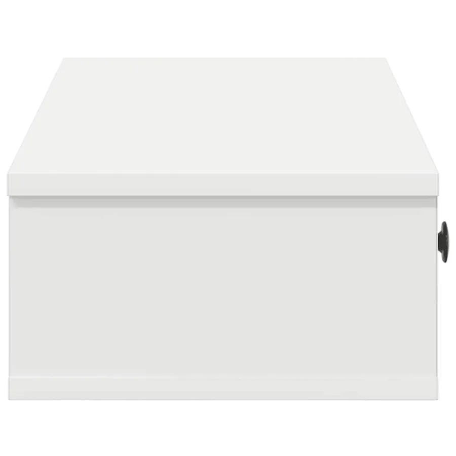 Étagère murale et tiroirs blanc 100x37,5x19cm bois d'ingénierie - 5
