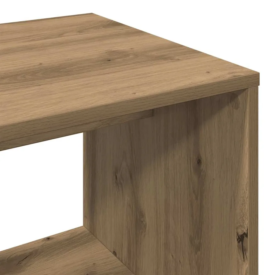 Garde-robe chêne artisanal 80x40x110 cm bois d'ingénierie - 8