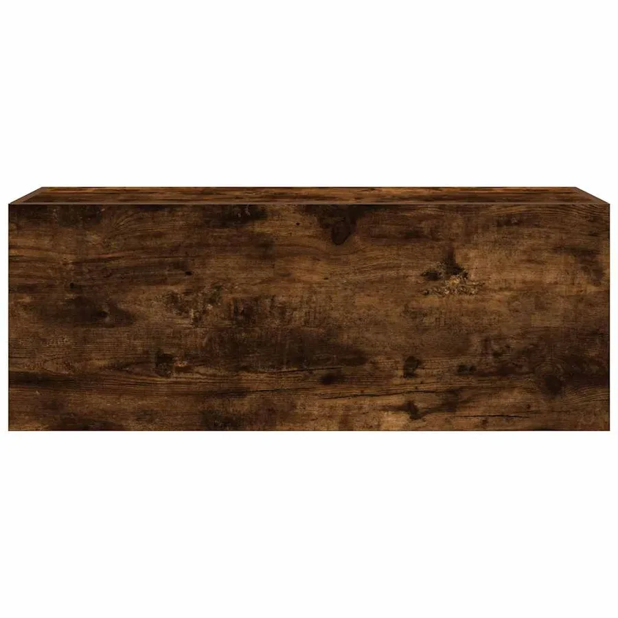 Armoire murale de bain chêne fumé 80x25x30 cm bois d'ingénierie - 6