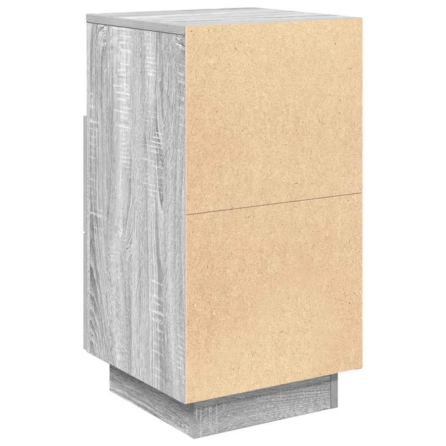 Tables de chevet 2 pcs avec 2 tiroirs sonoma gris 36x36x68 cm - 8
